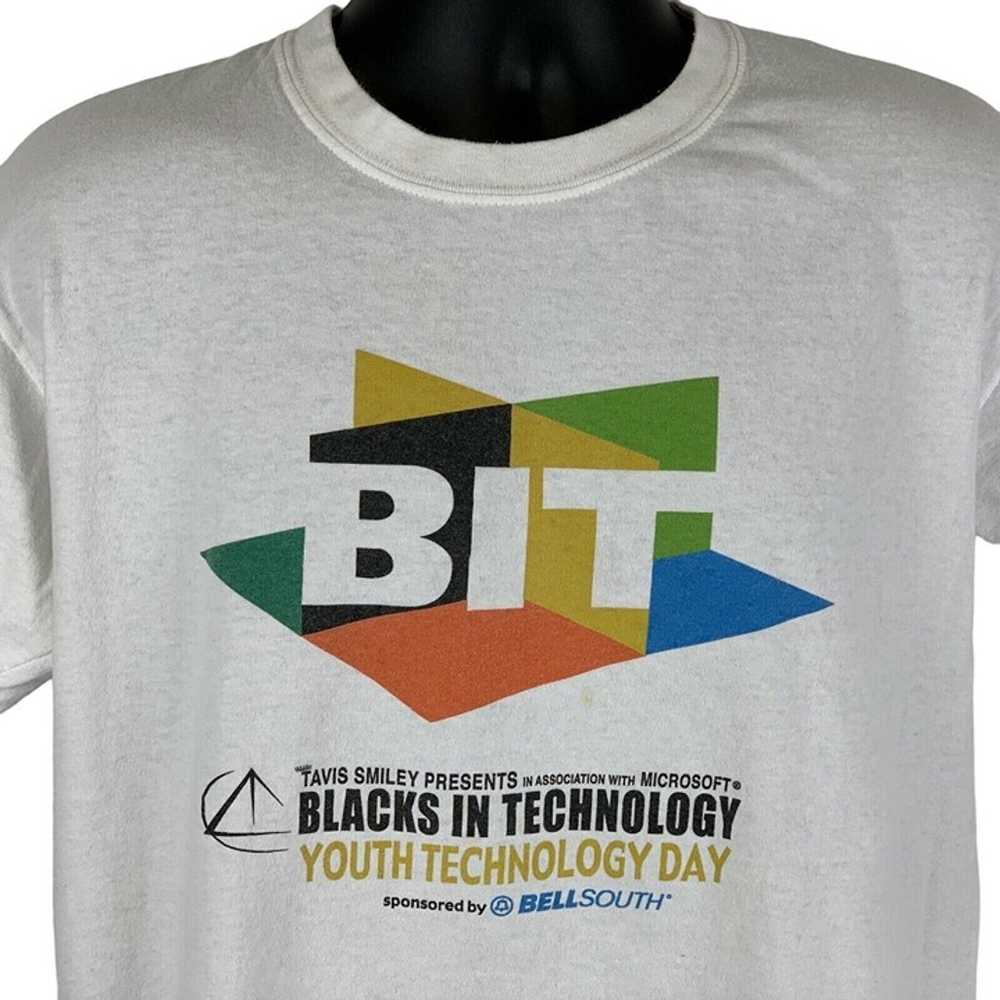 BIT Blacks In Technology Vintage Y2Ks T Shirt Lar… - image 1