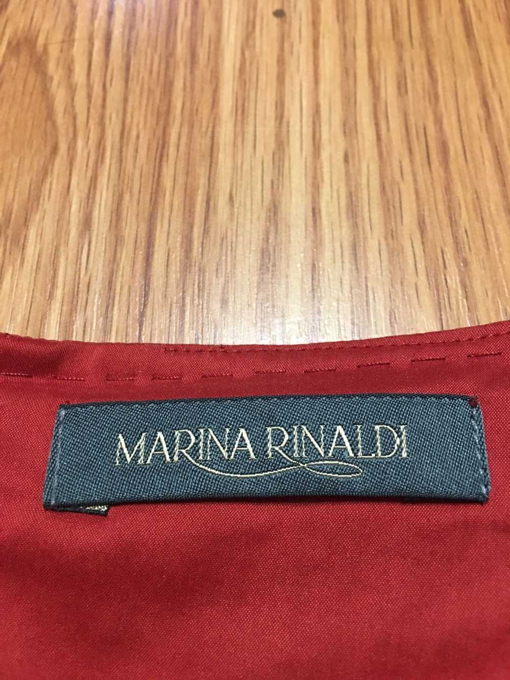 Italian Designers × Luxury MARINA RINALDI Red Cot… - image 8