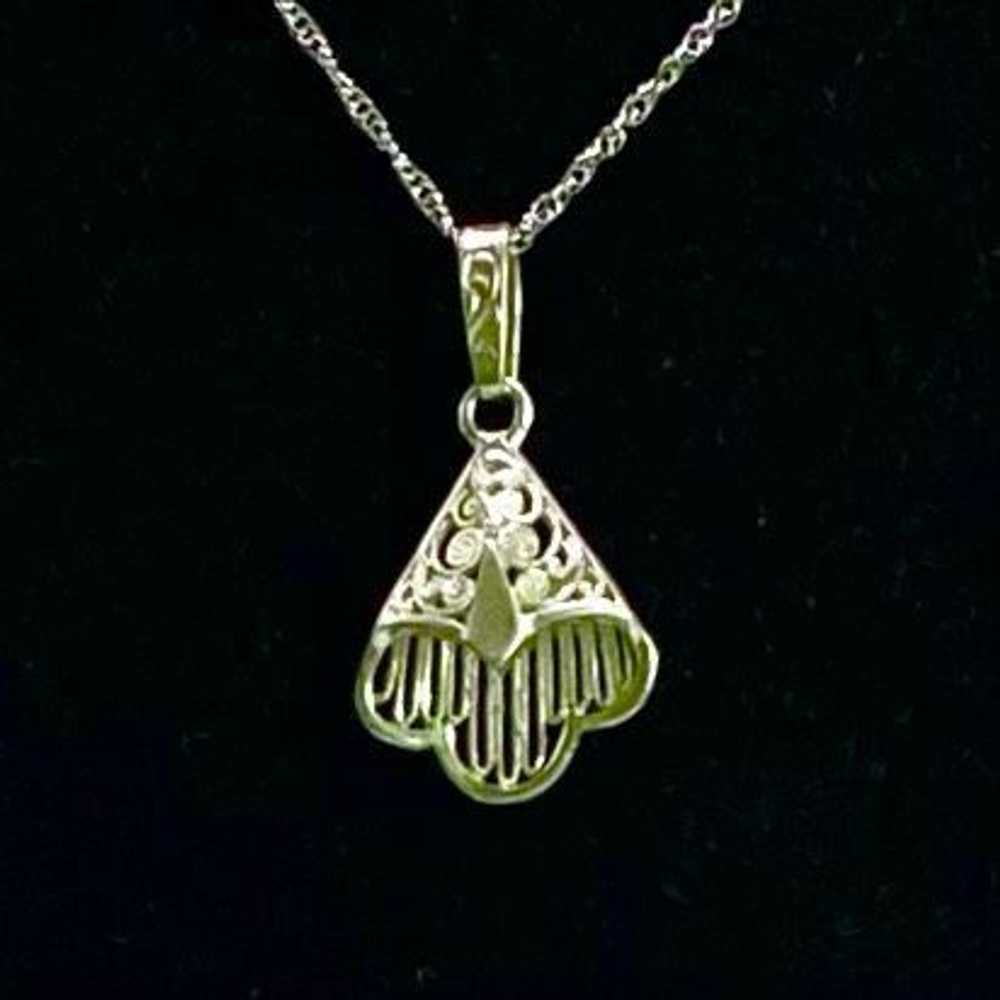 Sterling Silver AJA Sterling 925 Silver Pendant &… - image 3
