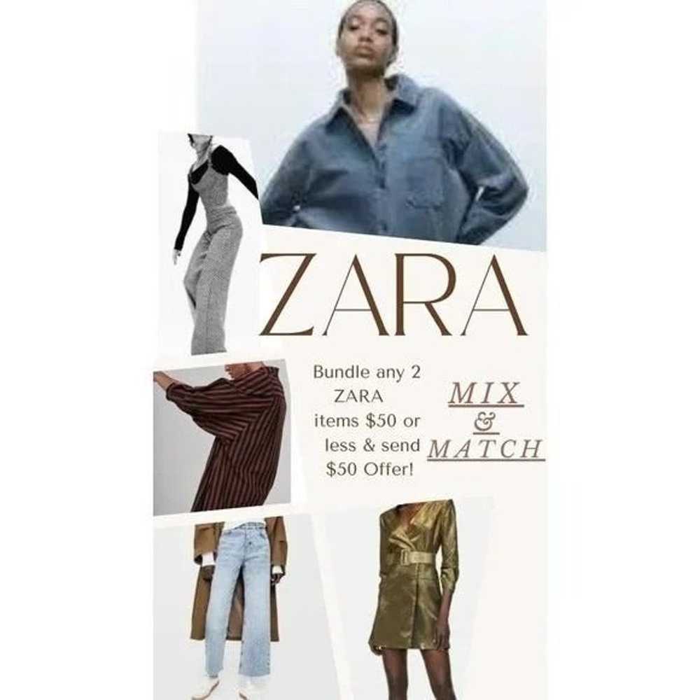 Zara Zara Paper Bag Relaxed Baggy Jeans Pants 29 … - image 2