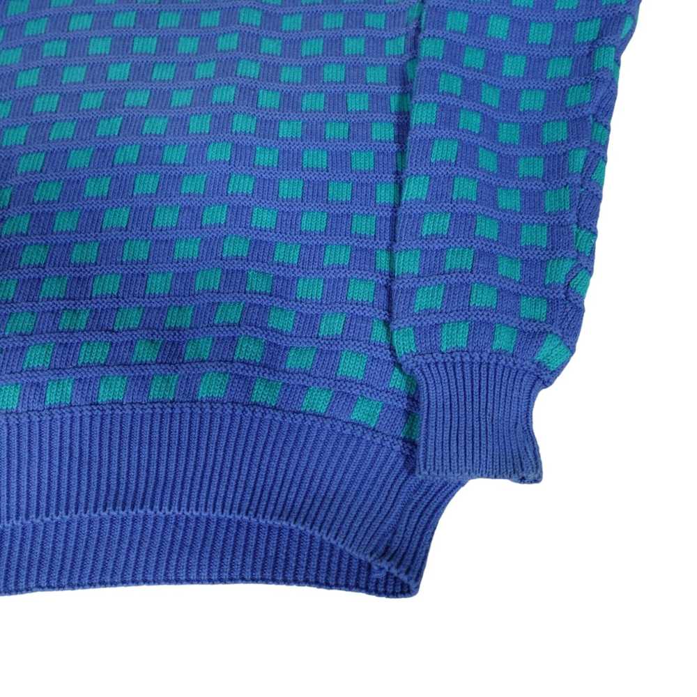 Izod Vintage IZOD Checkered Cotton Knitted Sweate… - image 2
