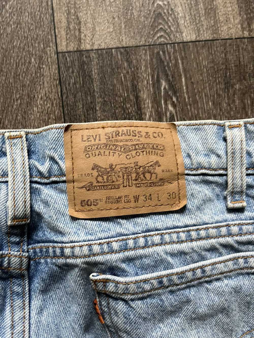 Levi's × Streetwear × Vintage 1990s Levis 505 Ora… - image 6