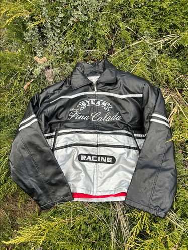 Leather Jacket × Racing × Vintage Vintage Balenci… - image 1