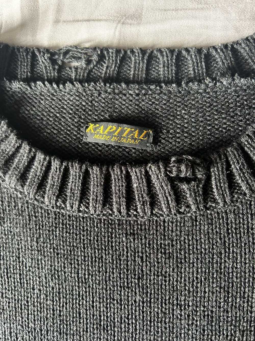 Kapital Kapital 5g Smiley Knit Black size 3 - image 3