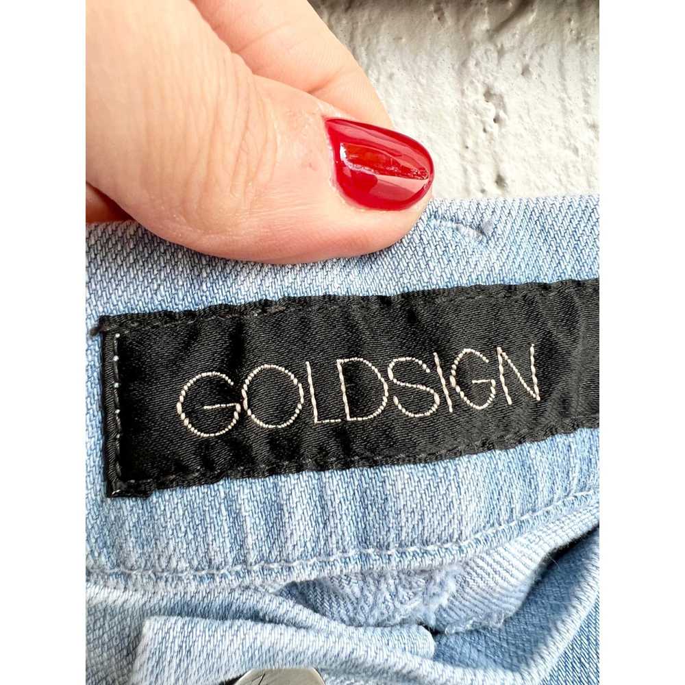 Goldsign Gold Sign Mid Rise Bottom Wide Leg Jeans… - image 4