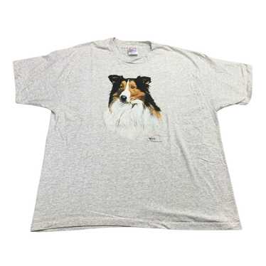 Vintage Collie Graphic T-Shirt 90s 1990 Size XL - image 1