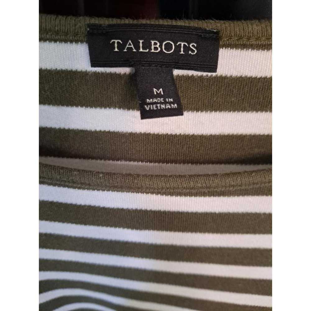 Other Talbots‎ Olive and White Striped Dress Ruff… - image 6