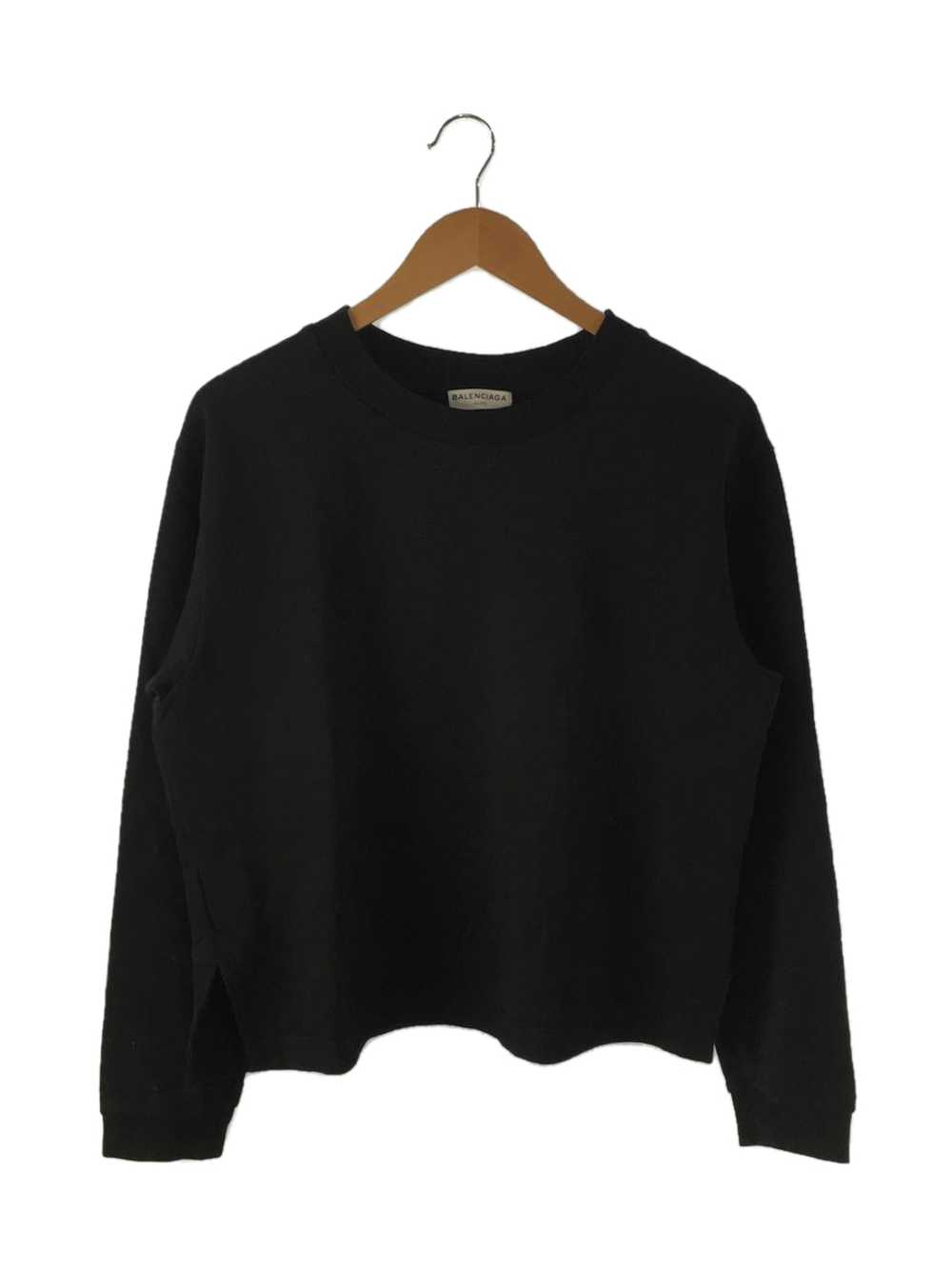 Balenciaga Rubber Logo Crew Neck Sweatshirt Size … - image 1