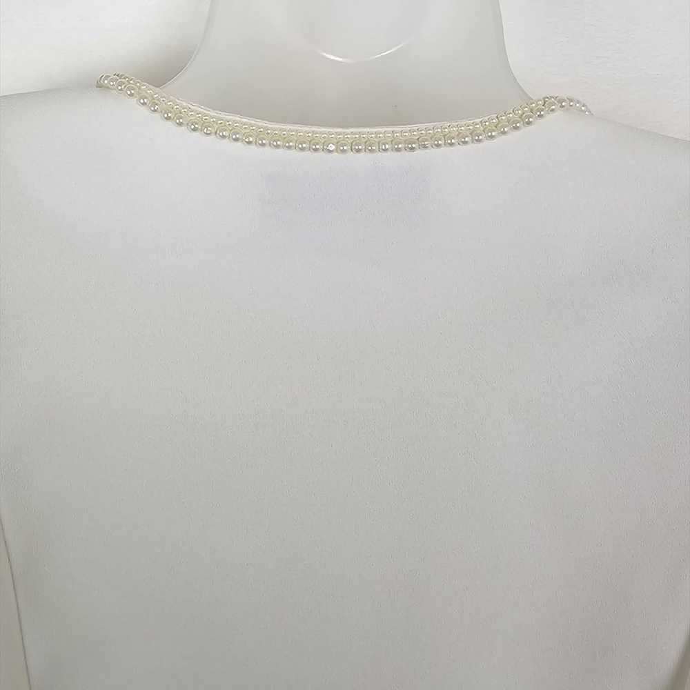 Vintage New York City Blouse Co. Women Ivory Pear… - image 5