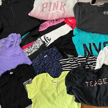 Victoria Secret / Pink bundle of 16 XS and Small - image 1