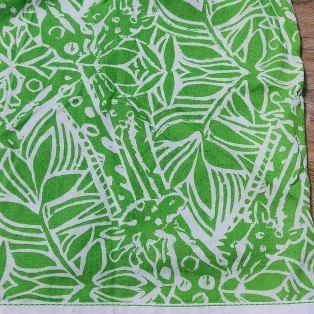RARE Lilly Pulitzer Lime Leaf & Giraffe Print 3/4… - image 10