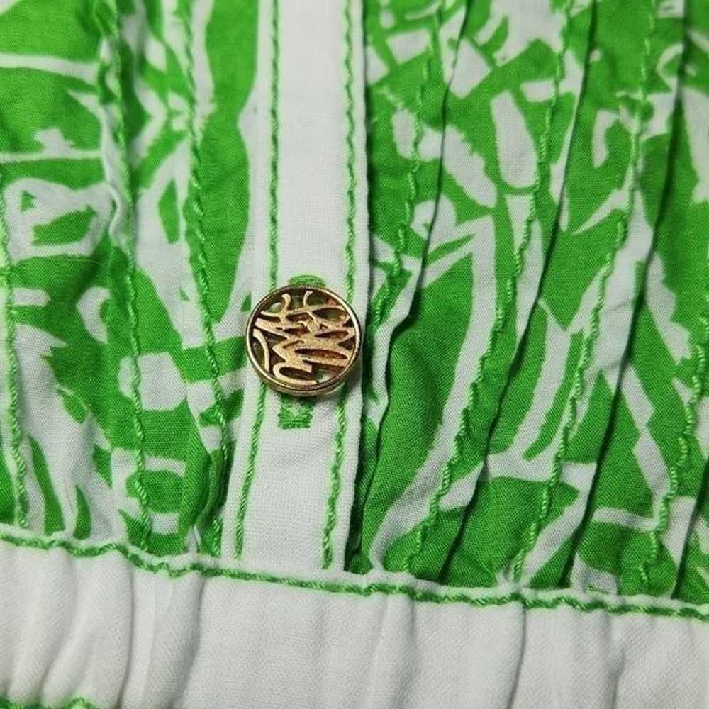 RARE Lilly Pulitzer Lime Leaf & Giraffe Print 3/4… - image 5