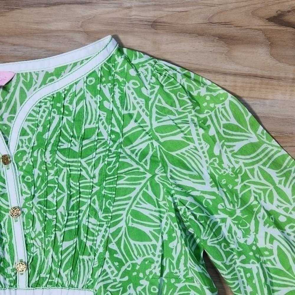 RARE Lilly Pulitzer Lime Leaf & Giraffe Print 3/4… - image 6