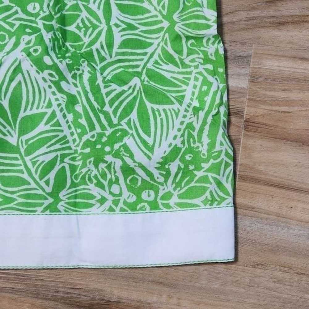 RARE Lilly Pulitzer Lime Leaf & Giraffe Print 3/4… - image 9