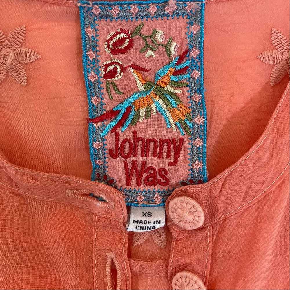 Johnny Was embroidered Malin tank, Ladies XS cora… - image 10