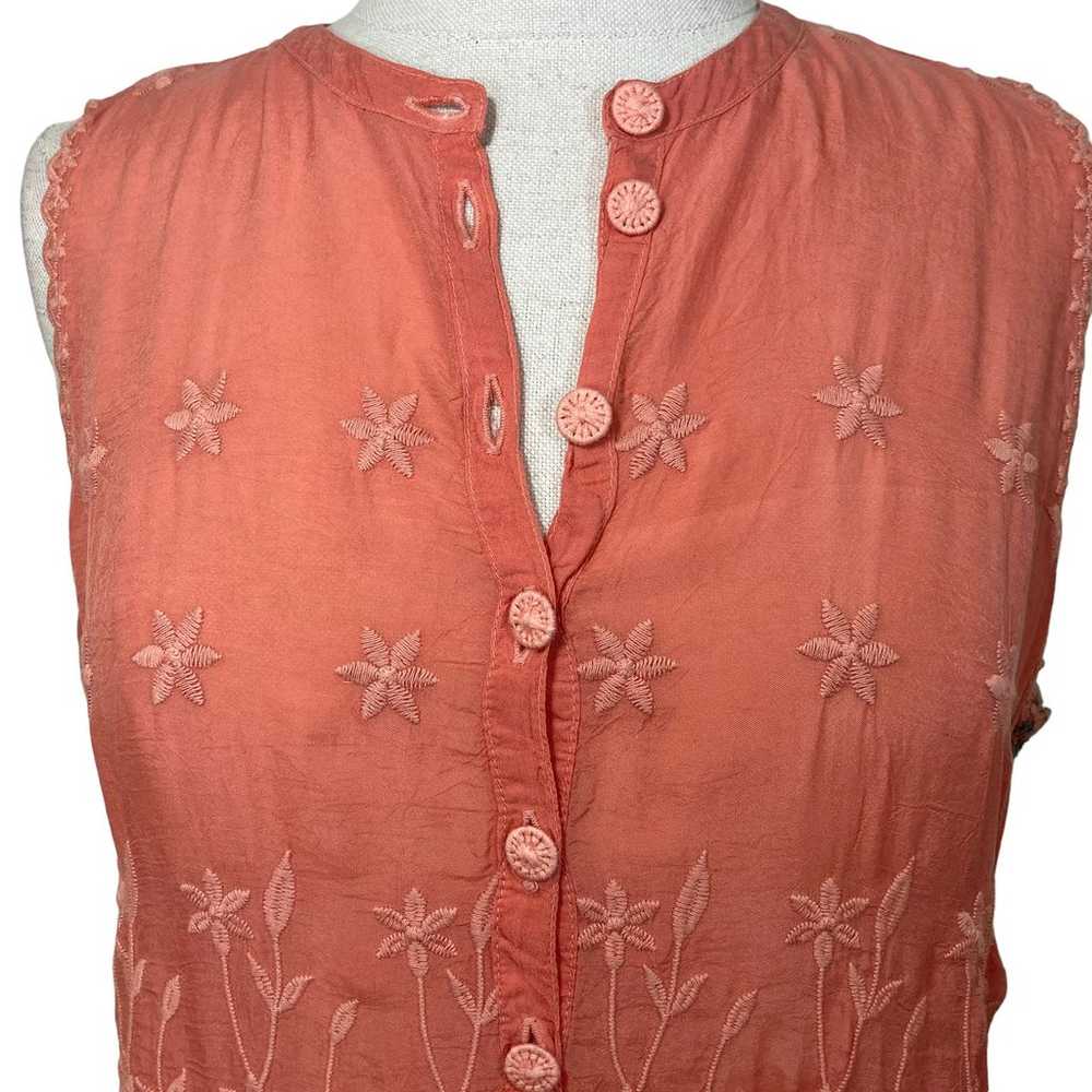 Johnny Was embroidered Malin tank, Ladies XS cora… - image 8