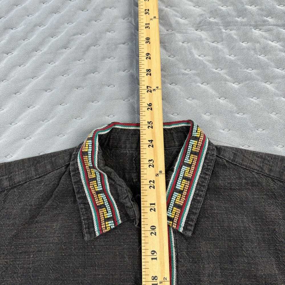 VINTAGE Guatemalan Shirt Jacket Medium Embroider … - image 8