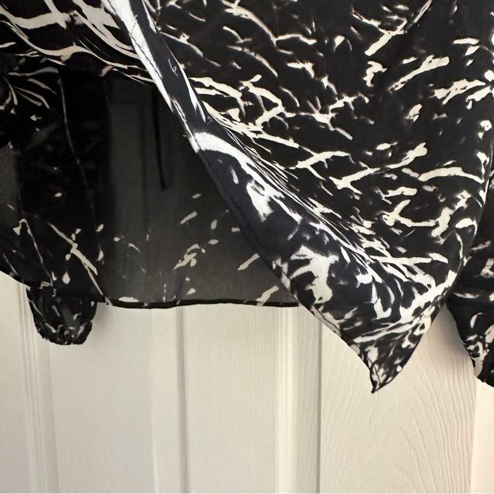 PARKER Silk Oversized Popover Long Sleeve Blouse … - image 8