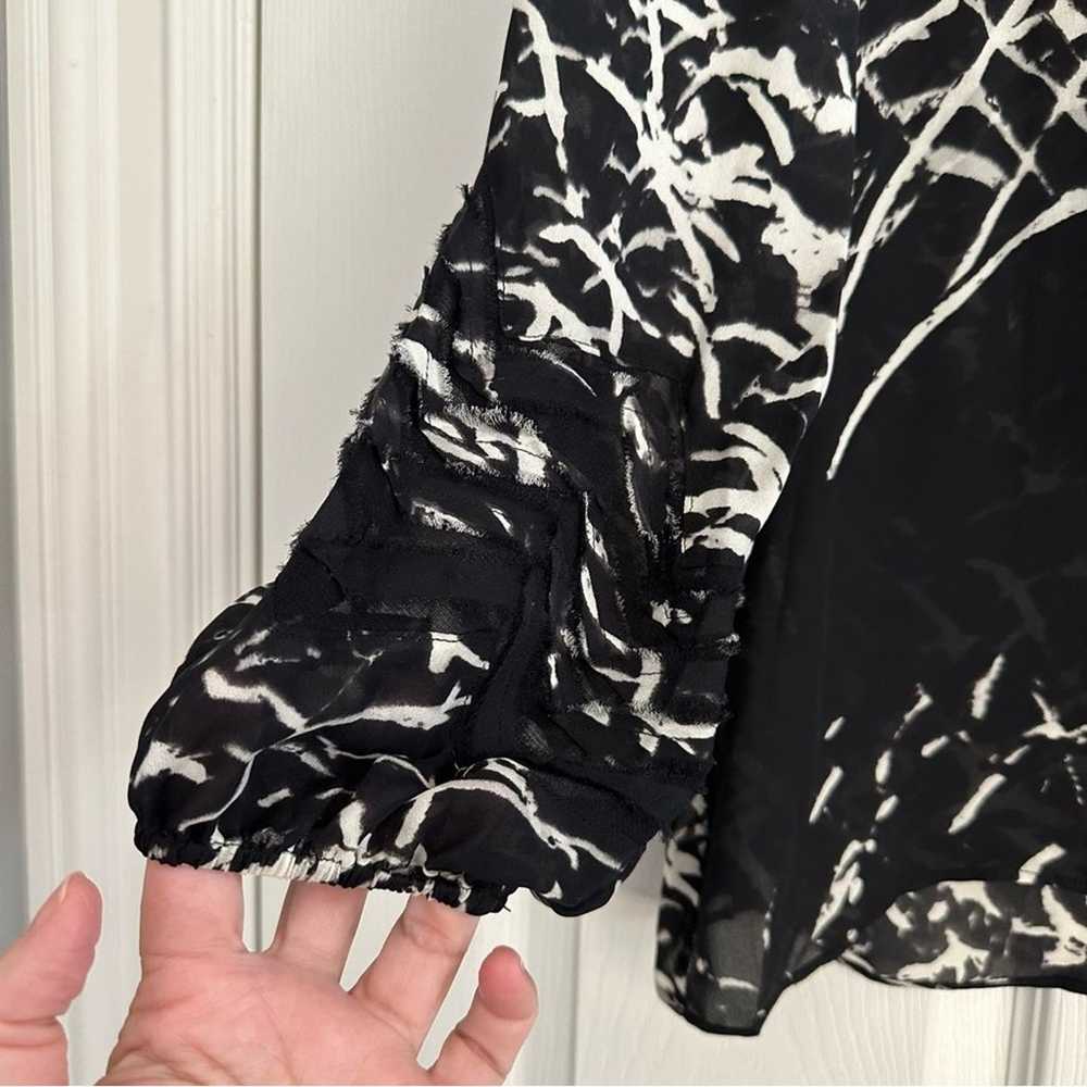 PARKER Silk Oversized Popover Long Sleeve Blouse … - image 9