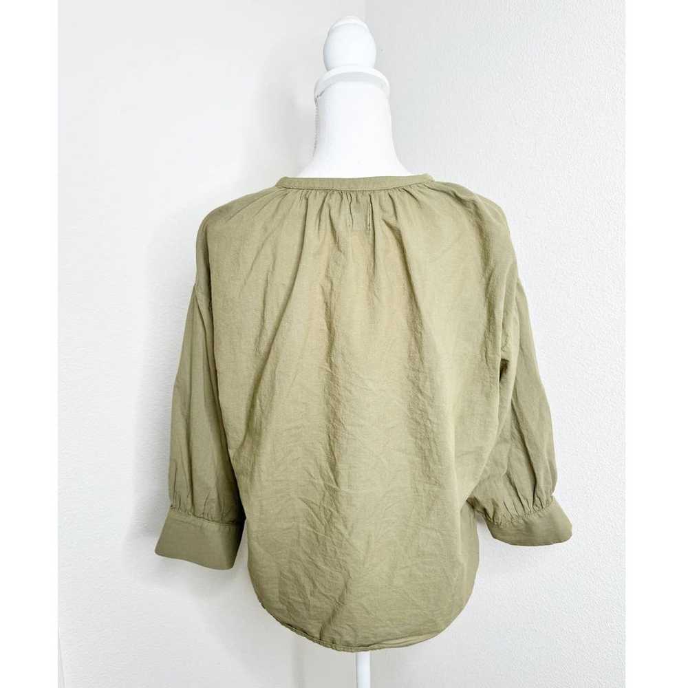 Esby Apparel Lauren 100% Cotton Green Button Down… - image 3