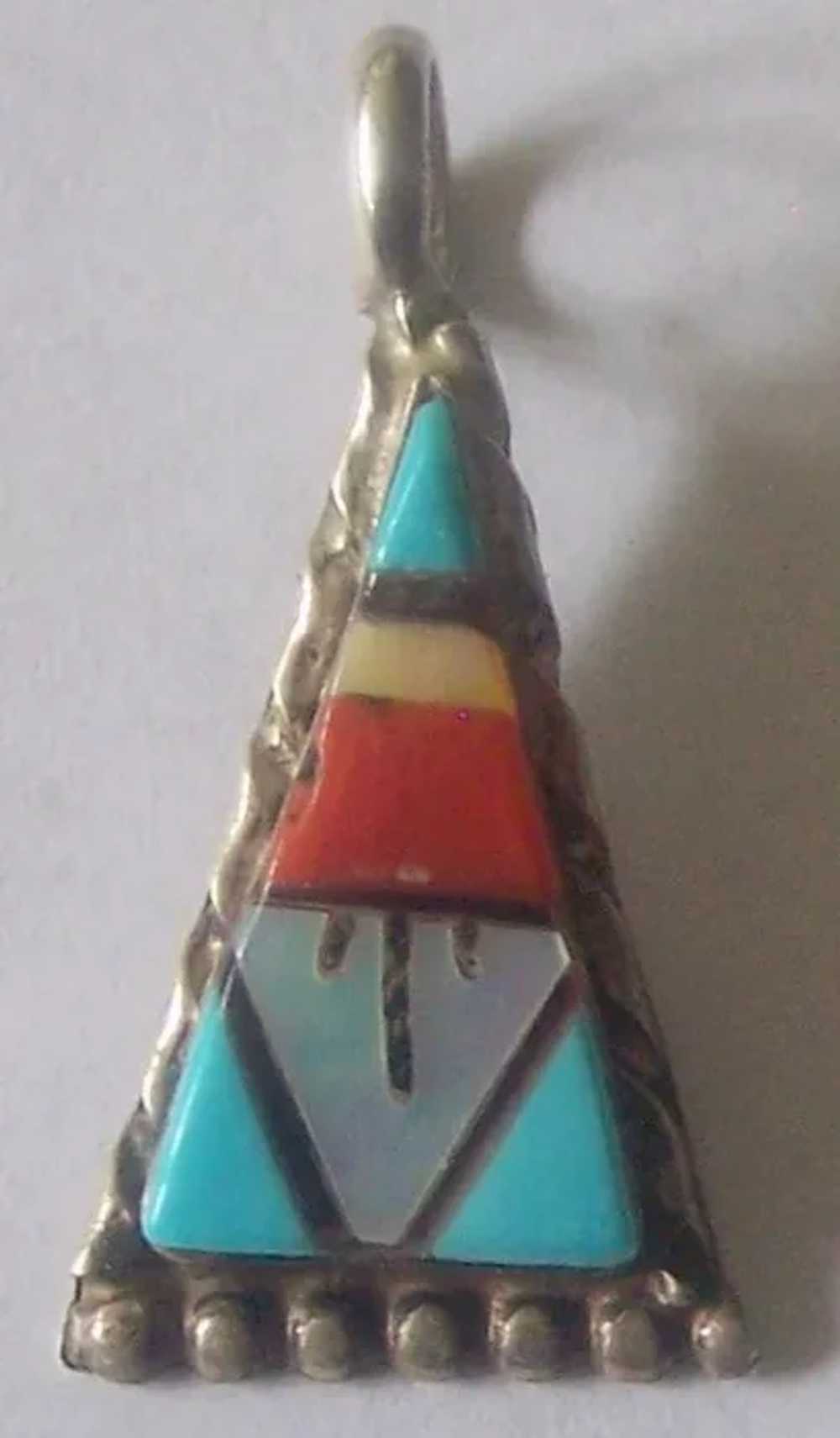 Native American Zuni Pendant Wilson & Carolyn Nii… - image 2