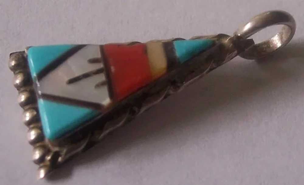 Native American Zuni Pendant Wilson & Carolyn Nii… - image 3