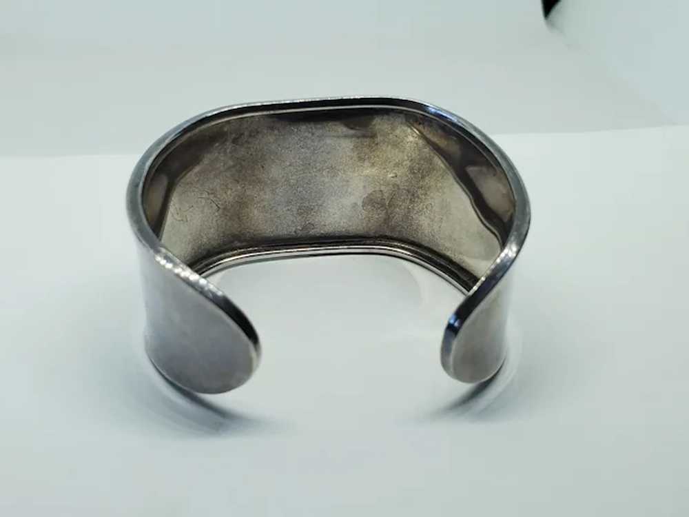 Sterling Silver Square Spiral Cuff Bracelet - image 4