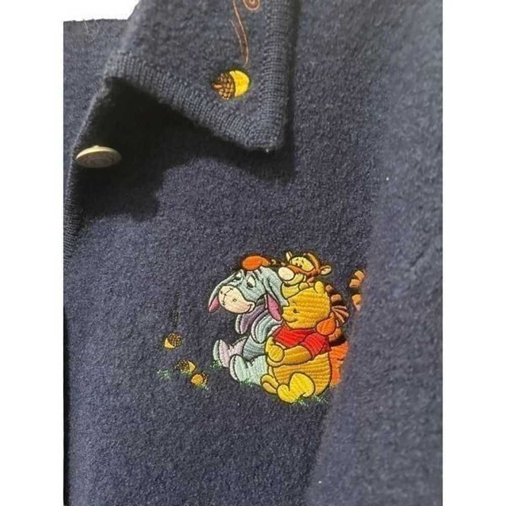 Vintage Disney Winnie The Pooh Blue Overcoat Size… - image 4