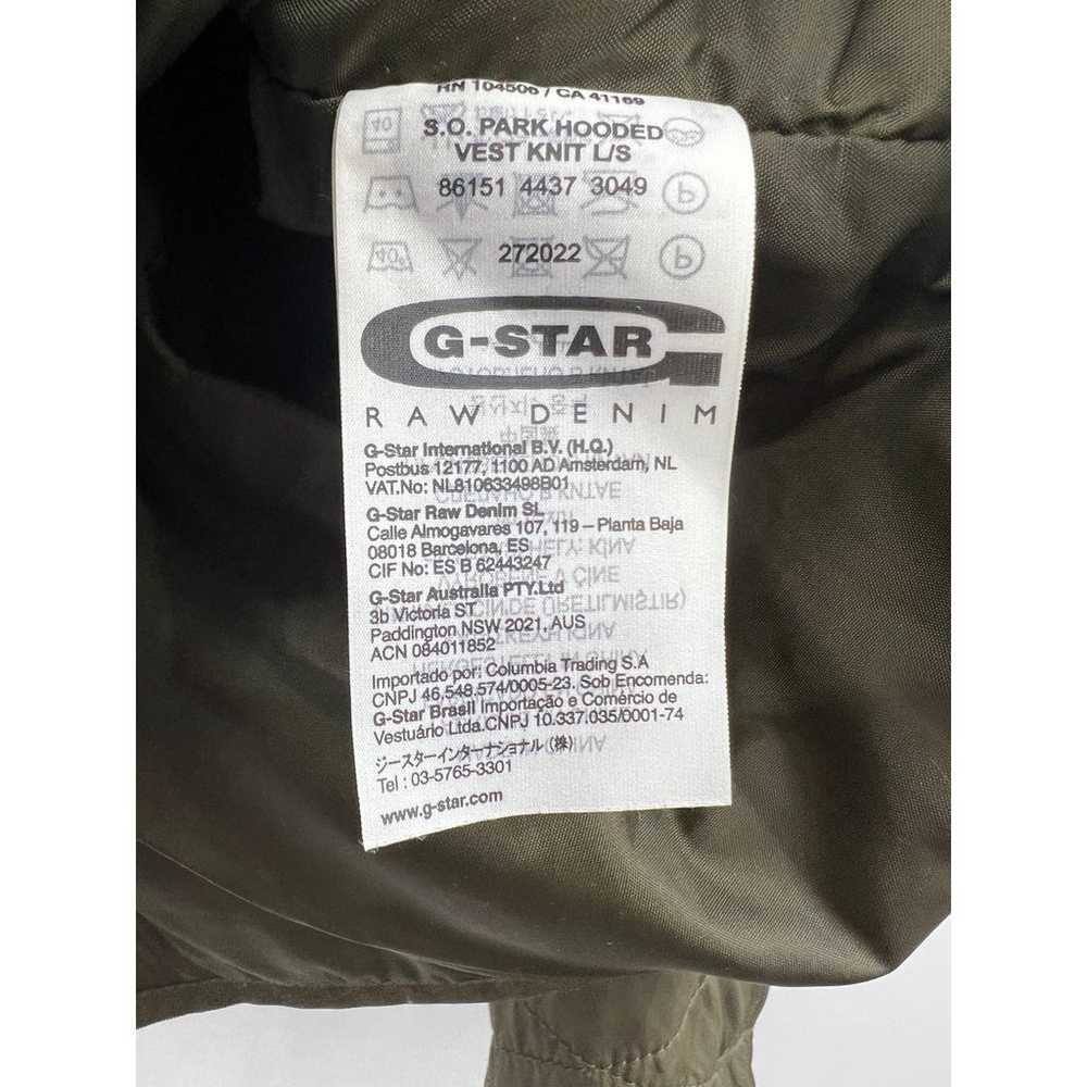 G-Star Raw Olive Green Quilted Hooded Long Sleeve… - image 4