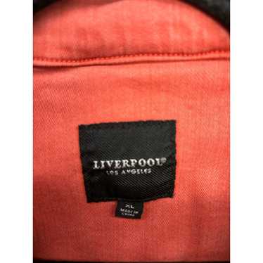 Liverpool Bradford Moto Denim Jacket in Coral Fin… - image 1