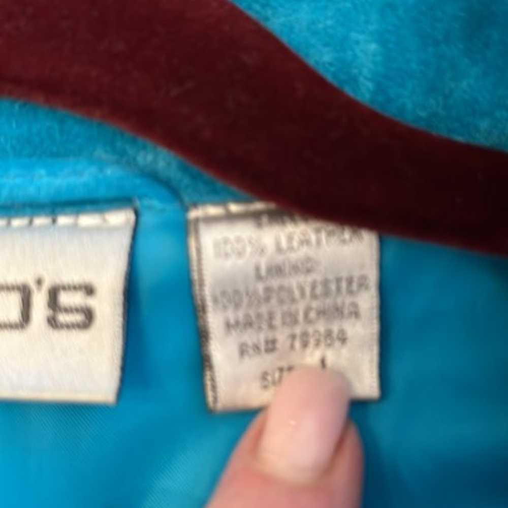 Chicos Leather Jacket - Size 1 = Medium - image 10