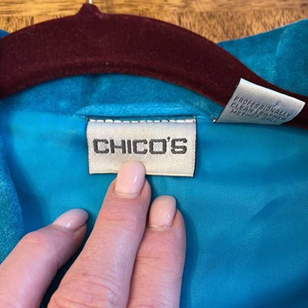Chicos Leather Jacket - Size 1 = Medium - image 4