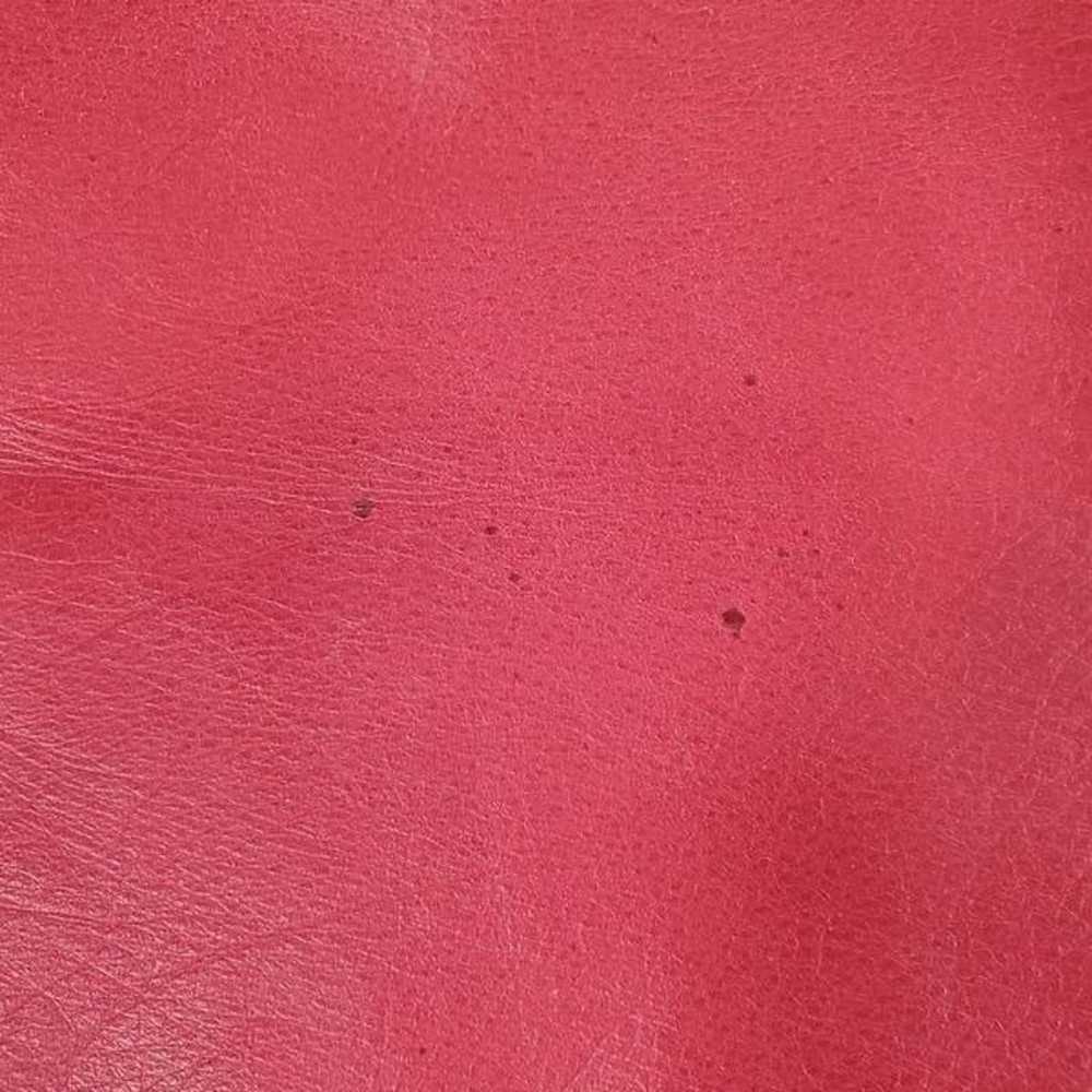 Nine West Red Leather Blazer Style Jacket Size 10 - image 11