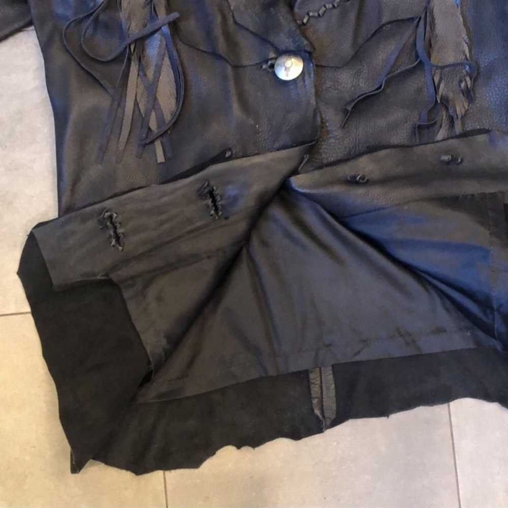 Zephyr Unlimited Vintage Leather Jacket with Frin… - image 10