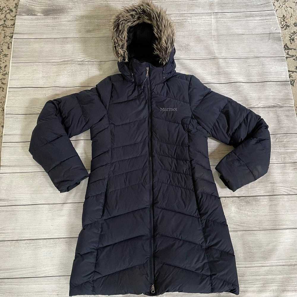 Marmot Montreal Navy Down Coat Winter Puffer Jack… - image 1