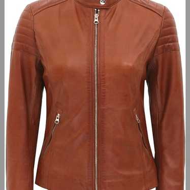 leather jacket women - image 1