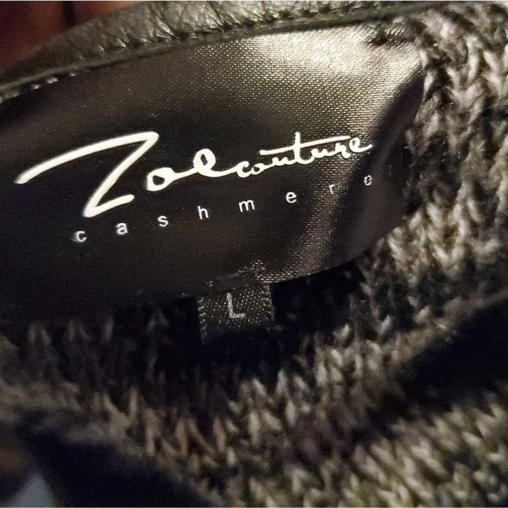 Zoe Couture Cashmere Zippered Jacket - image 3