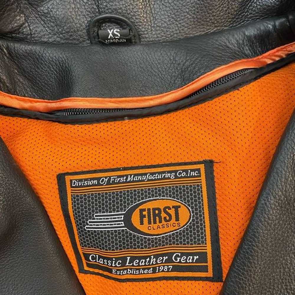 First Mfg. Co. Scarlett Star Motorcycle Leather J… - image 10