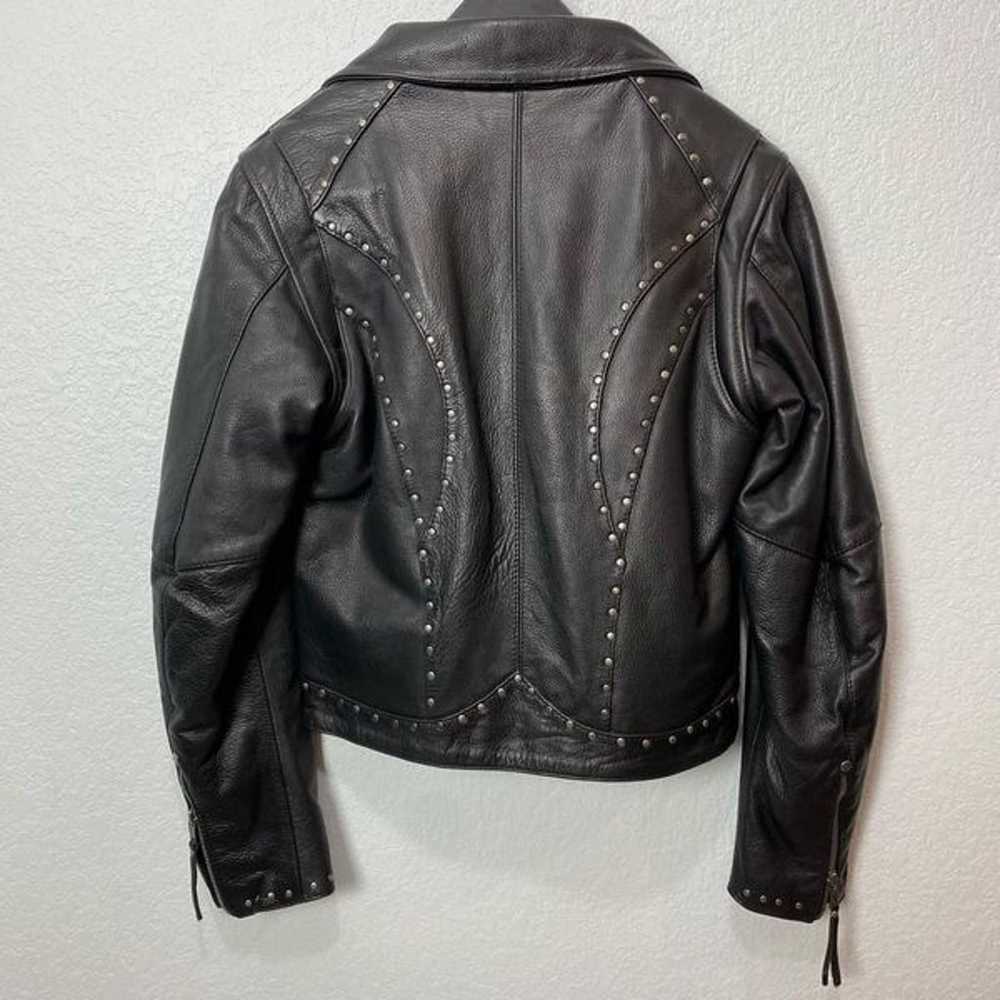 First Mfg. Co. Scarlett Star Motorcycle Leather J… - image 12
