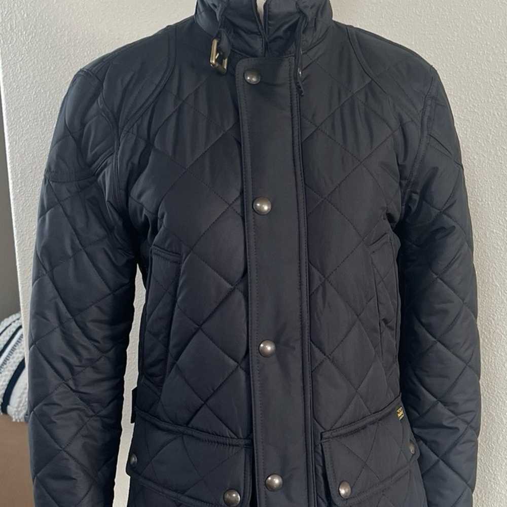POLO RALPH LAUREN Quilted Jacket Coat Black XS EUC - image 1