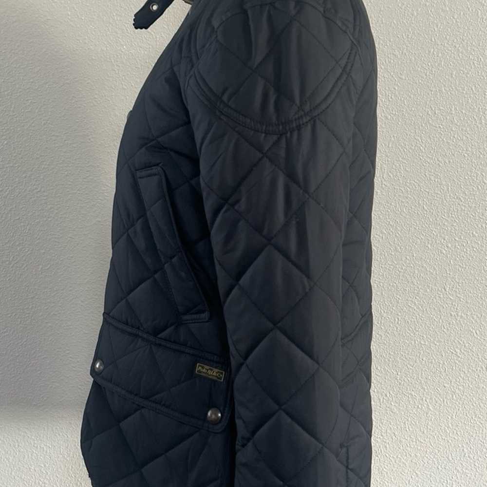 POLO RALPH LAUREN Quilted Jacket Coat Black XS EUC - image 4