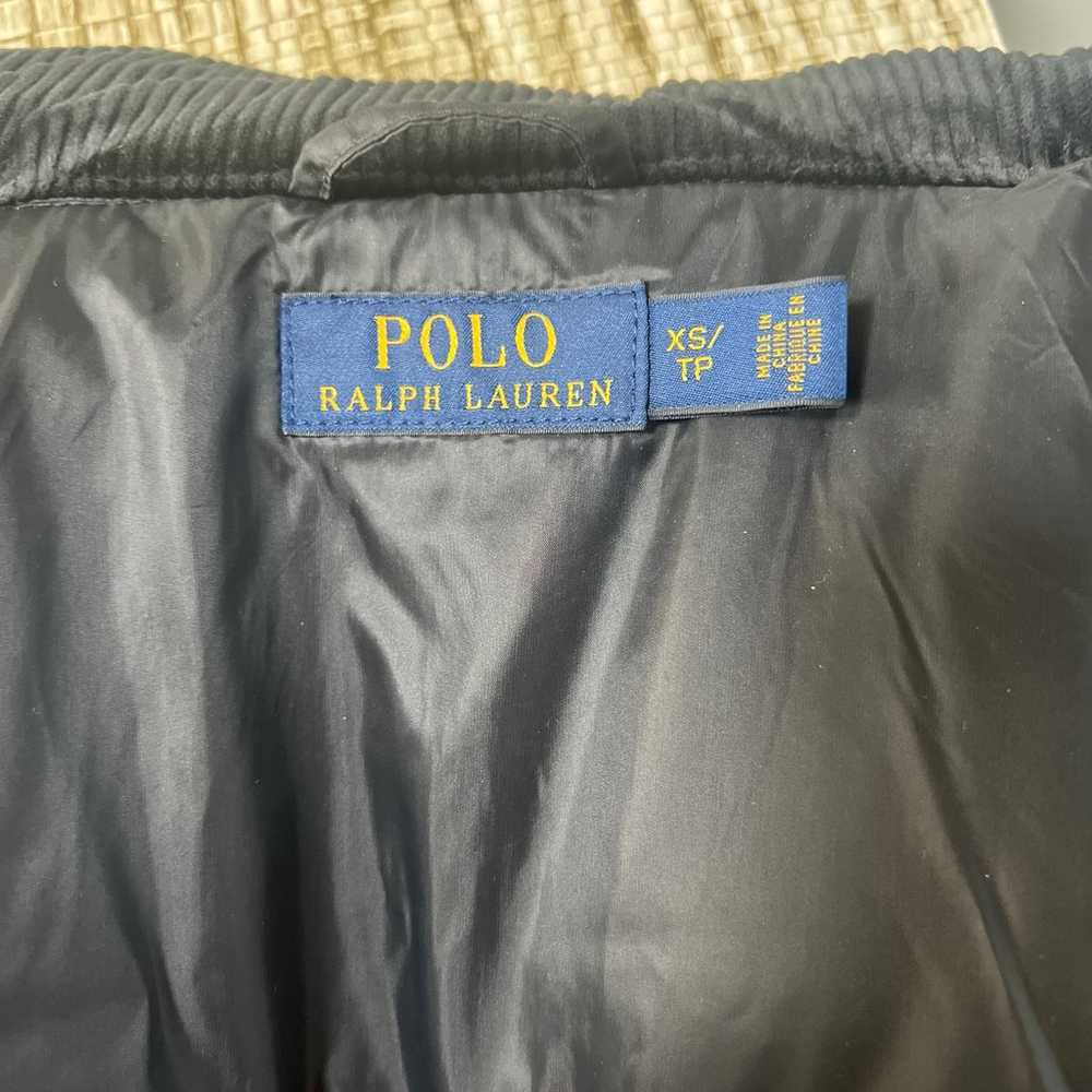 POLO RALPH LAUREN Quilted Jacket Coat Black XS EUC - image 5
