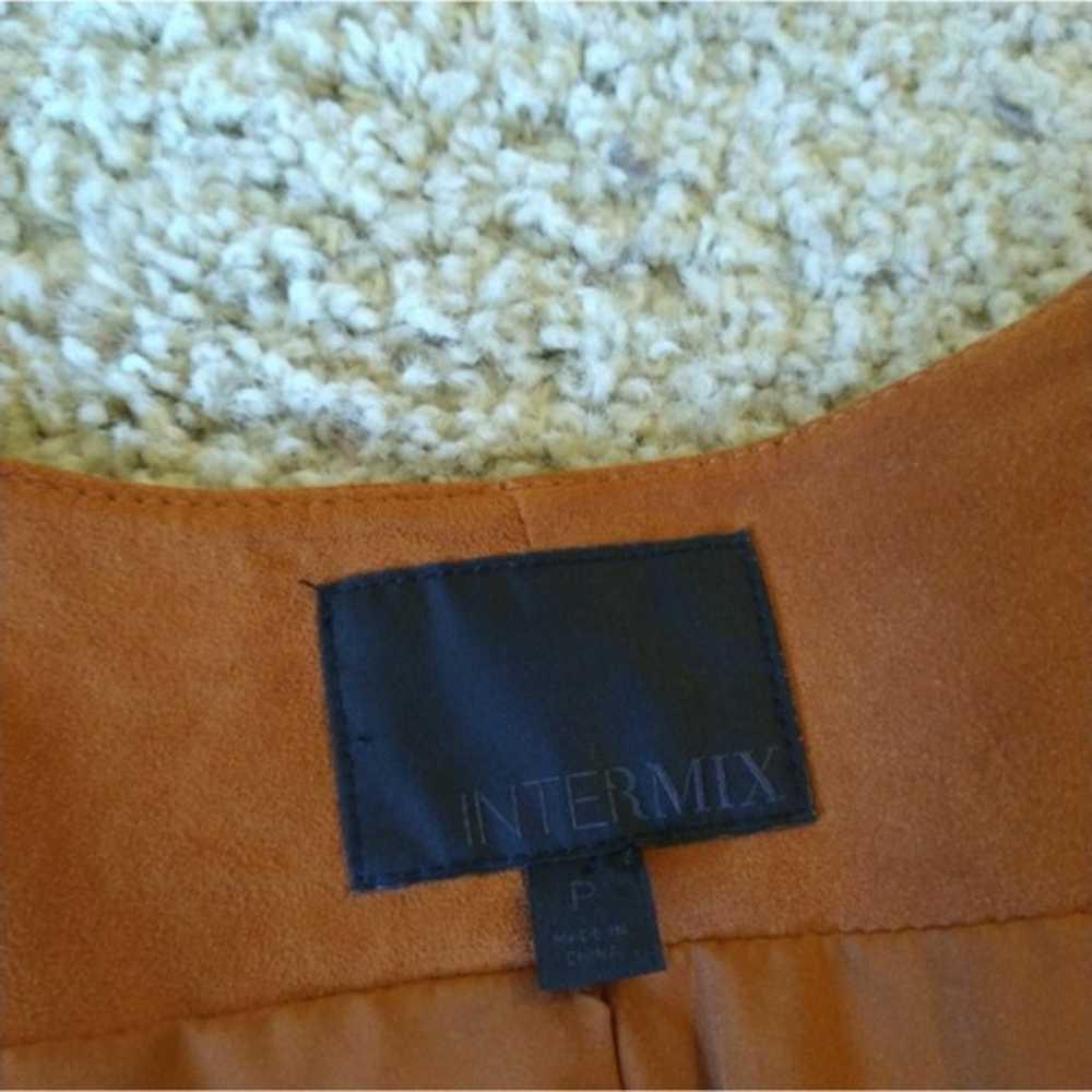 INTERMIX Goat Suede Leather vest with fringe - image 5