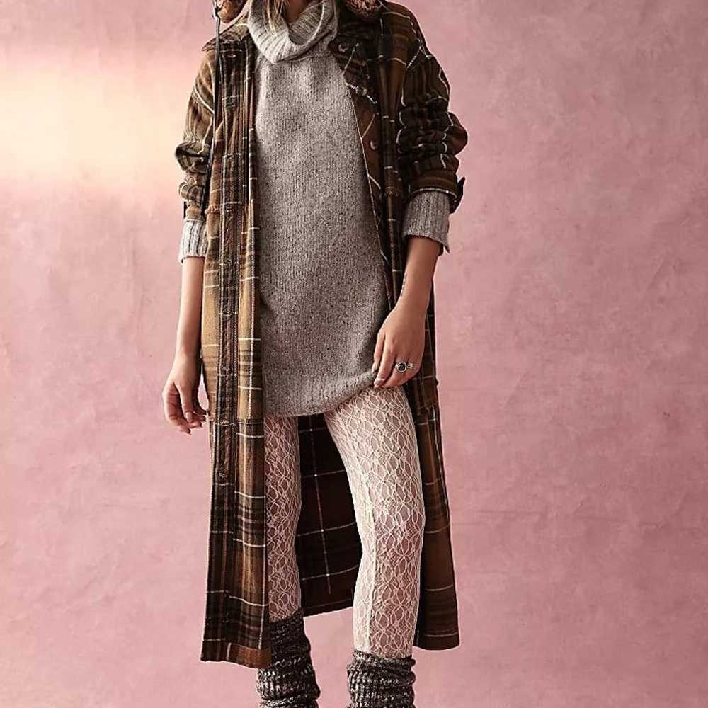 Free People Plaid It Up Duster - image 1