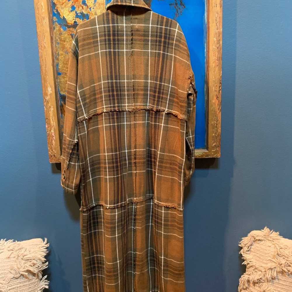 Free People Plaid It Up Duster - image 9