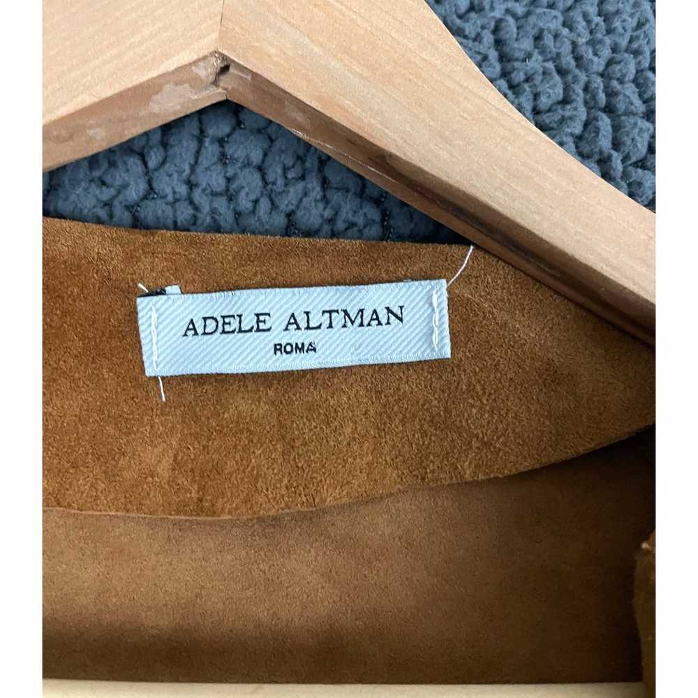 Adele Altman Suede Leather Jacket Roma XS Brown O… - image 3