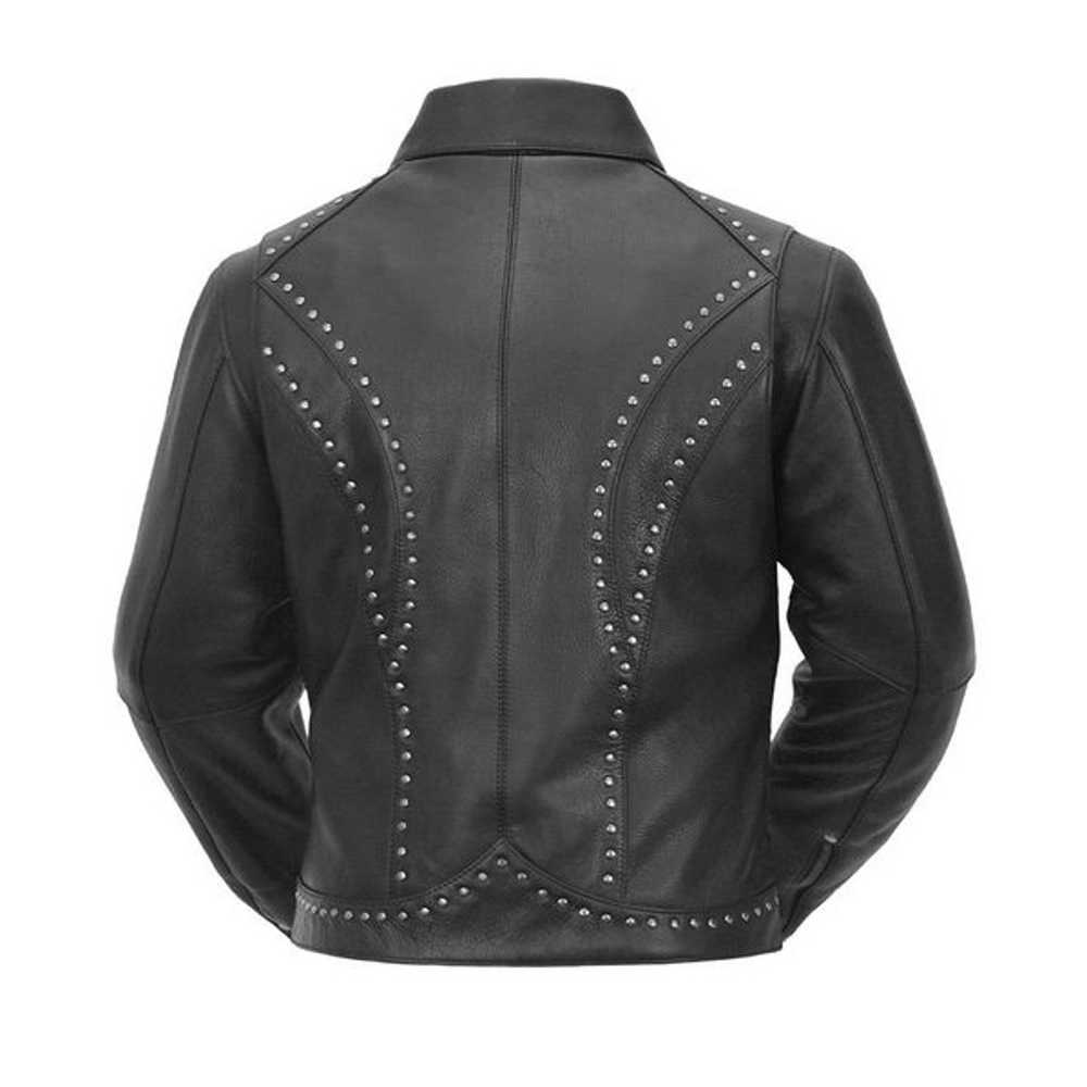 First Mfg. Co. Scarlett Star Motorcycle Leather J… - image 11