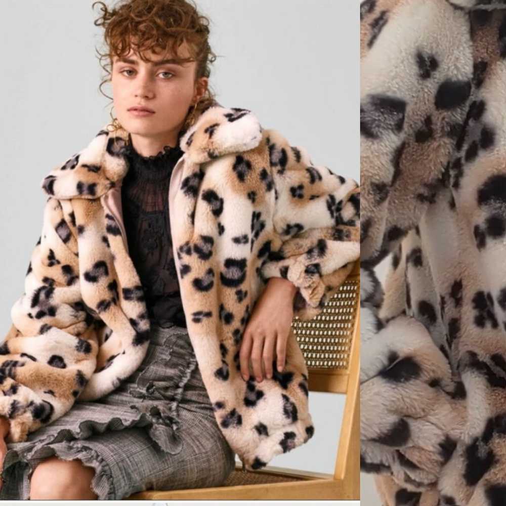 Rebecca Taylor $550 sporty leopard jacket s - image 1