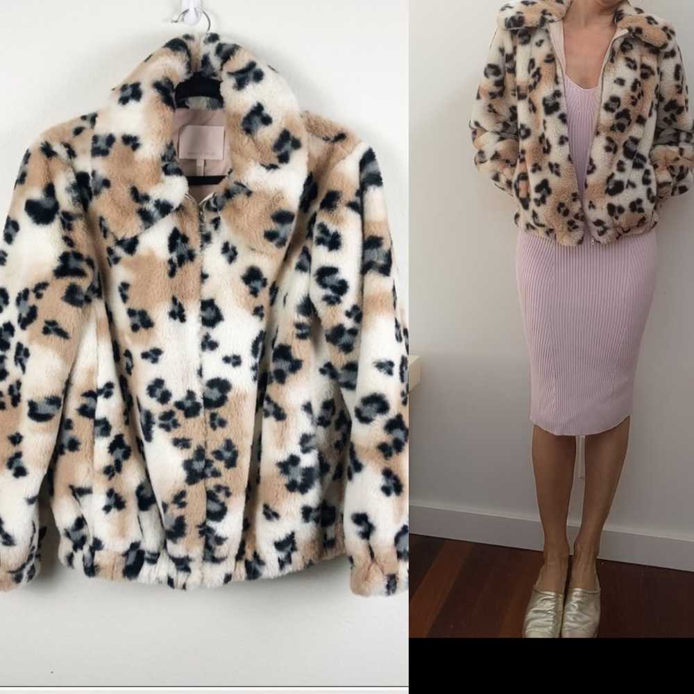 Rebecca Taylor $550 sporty leopard jacket s - image 3