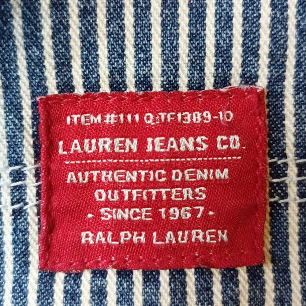 Ralph Lauren Jeans Denim Vintage Blue Stripe Fire… - image 8